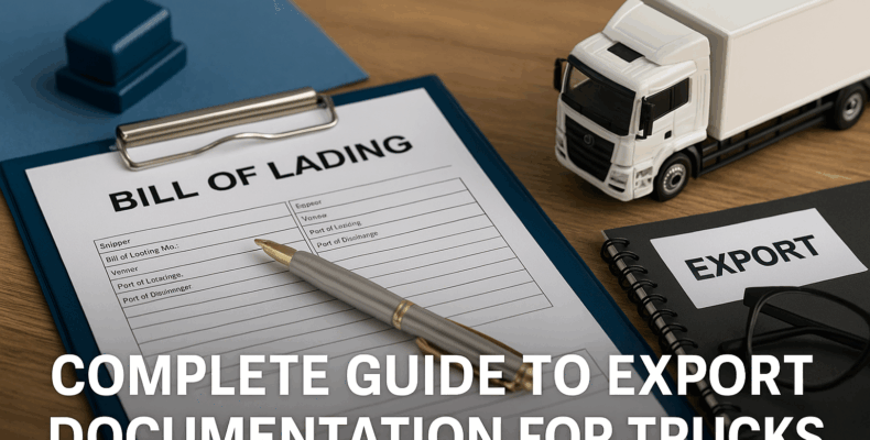 Complete Guide to Export Documentation for Trucks
