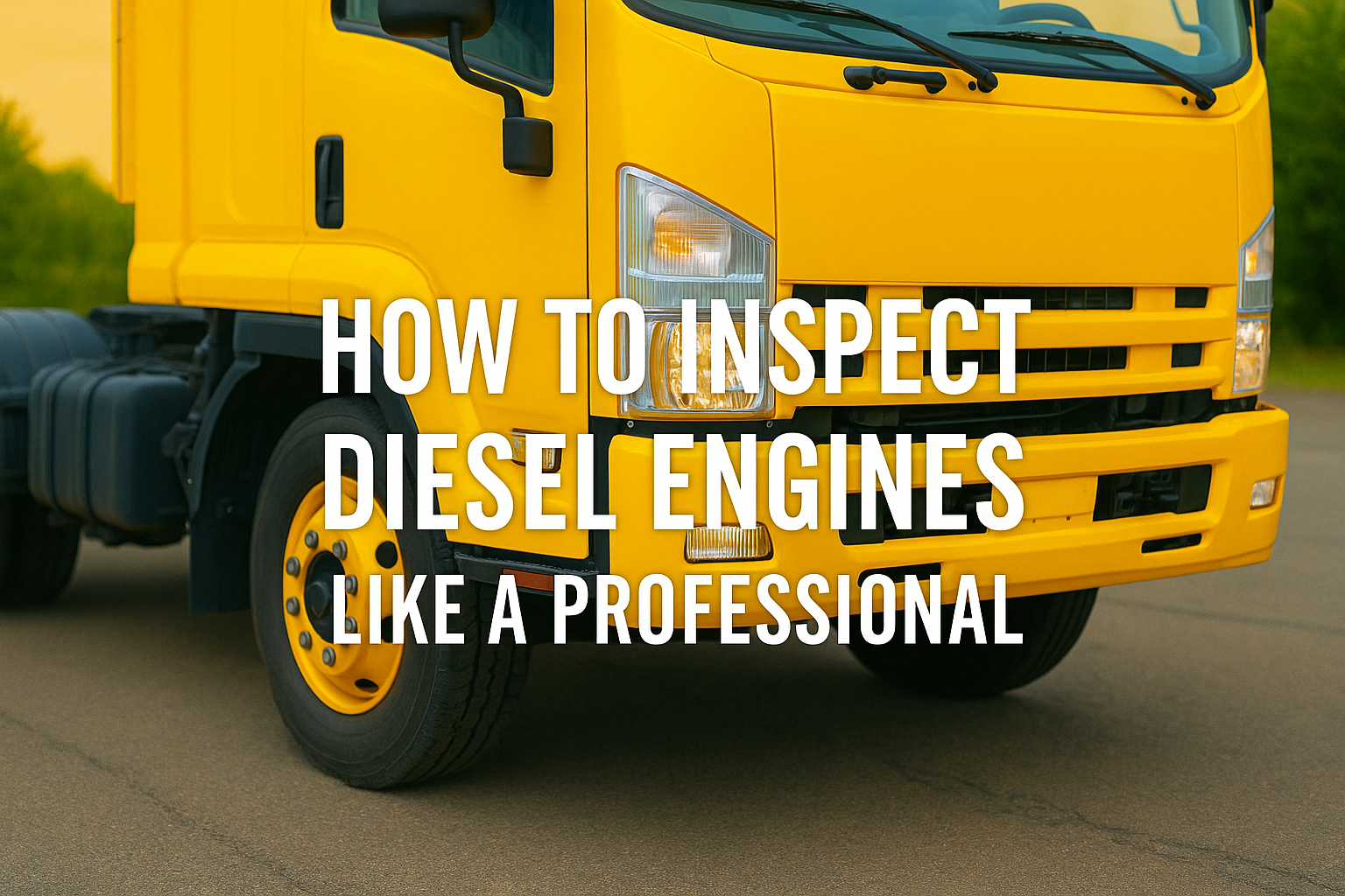 How to Inspect Diesel Engines Like a Professional